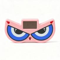 No Drill Demon Eye Car Light Suction Cup Warning Light Car Accessories Solar Car Light  Rear Window rožinė/mėlyna