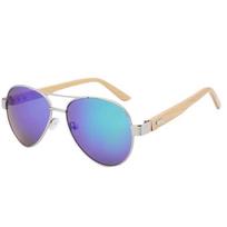 Mosaic Color Legs Double Bridge Shades Metal Front Frame Classic Sunnies  Unisex Adults Style 4