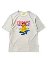 Okens Seoul [Season 01 Drop No.02] Fury Seoul Fury Bird Wavy T-Shirt Oatmeal (2022) White/L