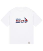 Graver Ordinary [Odnr-Unisex]Sail On A Boat Short Sleeve T-Shirt_White White/S