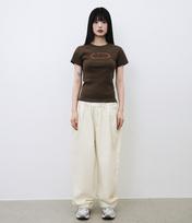 Chance Chance Circle Logo Woman T-Shirt(Brown) Brown/Os