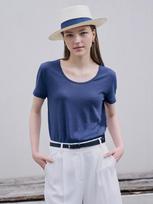 Rob Rob Noah Linen T-Shirt Charcoal Stripe/M