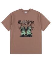 Maha Grid Sleeping Angels Tee Red Beige(Mg2Emmt537A) Red Beige/S
