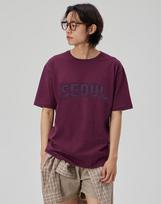 Make It Two [Seoul] Crew Neck Tee_Wine L