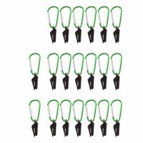 40Pcs Heavy Duty Awning Clamp Windproof Tarpaulin Clips Anti-Wind Tent Accessories  Survival Gear žalia