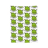 S-Shreks Wool Blanket Donkey Comedy Anime Funny Throw Blankets for Sofa Bedding Lounge 150*125cm Quilt, Size: 75*100cm, Weight: 230 GSM