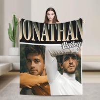 Warm Soft BlanketChild Decorative Jonathan Bailey Bedding Throws Flannel Bedspread For Living Room Graphic Sofa Bed Cover Size: 75*100cm, Weight: 230 GSM