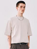 Iesn Supima Cotton Short Sleeve T-Shirt Beige L