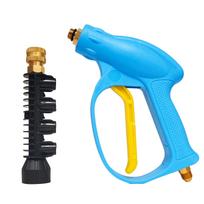 High Pressure Washer Gun Snow Foam Lance 1/4 Quick Connect Car Wash Spray Gun with 5 Nozzles Detailing Cleaning Tools 14*1.5 mm Thread