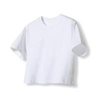 Like The Most Basic Crew Neck Crop Short Sleeve T-Shirt White White/Free