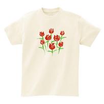 Awesome Us Red Tulips T-Shirts_4Color Black/Xxxl
