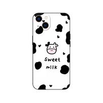 Juodas TPU dėklas, skirtas Samsung galaxy M53 M13 M62 A12 A22 A32 A42 A52 A72 4g 5g A20S galinis dangtelis, mielas karvės dėmių raštas Samsung A20S
