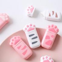 1 vnt. Cat Claw nešiojama korekcinė juosta Kawaii White Out Corrector Reklaminės dovanos raštinės reikmenys Studentų prizas mokyklos biuro reikmenys 1 PCS pink