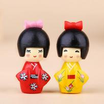 6 vnt. mišrūs spalvingi japoniški kimono mergaičių raktų pakabukai plastikiniai animacinių filmukų lėlės rankų žaislų priedai