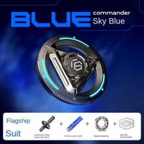 Commander Fidget Spinner EDC Stress Relief Toys Advanced Edition Adults Finger Metal Fingertip Gyroscope Men Boy Gifts mėlyna