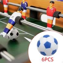 6 Pieces Table Soccer Balls Foosball Accessories Game Room, 32mm, Tabletop Mini Footballs