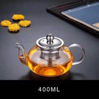 Naujas stiklinis arbatinukas su nerūdijančio plieno arbatos sieteliu-infuzoriumi, gėlių virdulys, Kung Fu arbatos rinkinys, karščiui atsparus puodas Puer Oolong