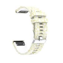 Laikrodžio dirželis Silikoninis riešo dirželis Garmin Fenix 5 6 Pro Instinct Pakeičiamas riešo dirželis Greito atsegimo įtaisas Garmin Forerunner 935 945 beige