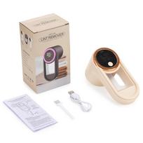 Lint Remover for Clothing 3 Speeds LED Digital Electric Pellet Fluff Remover  Rechargeable Fuzz Fabric Shaver Sweater Hair tamsi chaki spalva