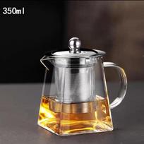 350/550/750/950ml Glass Teapot with Filter High Borosilicate Glass Water Kettle Heat Resisttant with Lid