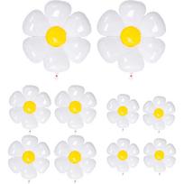 Daisy balionai Didžiulė balta gėlė Daisy folija Mylar balionai Boho dekoracijos