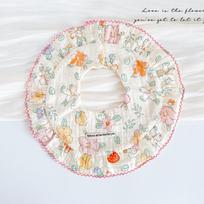 Korean Style Lace Baby Bib - Breathable Gauze for Infants (0-2 Years)