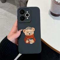 Luxury Phone Case For Realme 15 Note 70 70T 15T 15X C21Y C25Y C71 C73 C33 C35 Lovely Bear Patterns Soft Silicone Fashion Shell For Realme Bumper Cover Realme 15