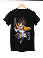 Dragon Ball Vegeta Men's and Women's Summer T-Shirt Harajuku Vintage Short Sleeve Loose Large Casual Comfortable Y2k Top S