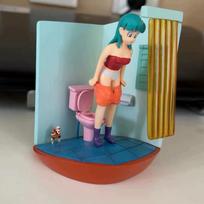 Dragon Ball Anime Figure Bulma Action Figures Master Roshi Toilet Peep Statue PVC Model Doll Collection Decor Toy Birthday Gifts no box