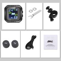 Cordless TPMS Motorcycle Tire Pressure Monitoring System 2 External Sensor Moto Tools juoda
