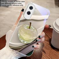 Transparent colored apple For Honor 200 90 8X 9X Pro Lite P50 P40 Nova 10 11i P60 Magic4 6 Mate 20 50 Tempered Glass Phone Case For Mate 20 Pro