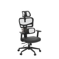 NEWTRAL NT001 Ergonomiška biuro kėdė su galvos atrama - 96°-136° atlošimo funkcija - 4D reguliuojami porankiai - Prisitaikanti juosmens atrama, nailoninis pagrindas juoda