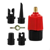 5 Piece Paddle Board Pump Adapter, Inflatable Car for Air Mattress, Toys, raudona