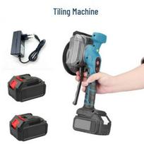 Elektrinis plytelių klojimo įrenginys su įmontuotu lygiu ir galinga vibracija grindims ir sienoms Bare Machine + Cloth Bag