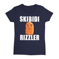 Skibidi Rizzler Meme Funny Brainrot Rizz Alpha Gen Ladies' Crewneck T-Shirt Unisex T-Shirt S
