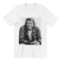26 Johnny Hallyday Roko Legenda Marškinėliai Ikoniško Prancūzų Dainininko Marškinėliai Retro Unisex Marškinėliai Unisex Marškinėliai M