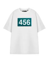 Squid Games White 456 Short Sleeved T-Shirt Unisex 4XL