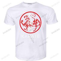 Mens Summer Brand Shotokan Karate Martial Ar ShortSleeve Tshirt New Cotton Karate Exercise Uniforms Tops vintage T Shirt S