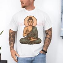 Vintage Meditation Buddha Graphic TShirt Spiritual Zen  Mindfulness Yoga Peace Lovers Woman Man Tshirt Cotton Unisex Adult Tee S