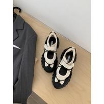 Mid-heel sports women's sandals versatile breathable shoes 2026 shallow mouth thick bottom mid-heel new style comfortable 35 abrikosas