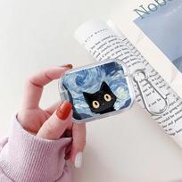 Case For Airpods 2 1 Pro Pro2 3 4 Pro3 Clear Earphone Cases Cover Van Gogh Art Cat Airpods 2