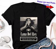 Lana Del Rey Rockwell Smoking Unisex Shirt M