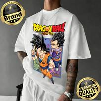 Dragon Ball 40th Anniversary Son Goku Anime Streetwear Tshirt Unisex Extra Size Casual Y2k Printed Summer 2026 S gray