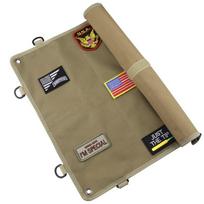 Velcro Armband Storage Board Foldable Medal Finishing Wall Display Paste Military Fan Badge Hanging Cloth chaki