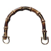 Pasidaryk pats natūralios rankenos krepšiui, moteriška piniginė, nertas rankinis krepšys, U formos bambukinė rankena 120mm inner width black