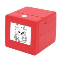 Smart AI Voice Printer Box with 2.8 Inch Display Inkless Portable Sticker Maker Mini Thermal Printer for Home School