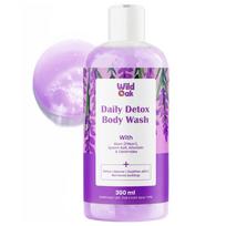 WildOak Fitkari & Epsom Salt Body Wash | Added Hyaluronic Acid, Probiotics & Ceramides | Shower Gel for Daily Detox, Muscle Fatigue Relaxation, M