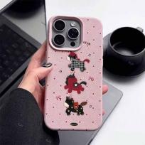 Creative Running Pony Lychee Pattern Soft Phone Case for Apple 17/16pro/15/14/13/12 Apple 17 Pro