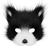 Halloween Mask And Tail Set Easy To Wear Mask Tail And Paw Set Versatile Cosplay Costume Accessories For Party Holiday Fashion black