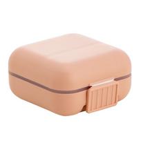 Portable Double Seal Silicone Pill Box white